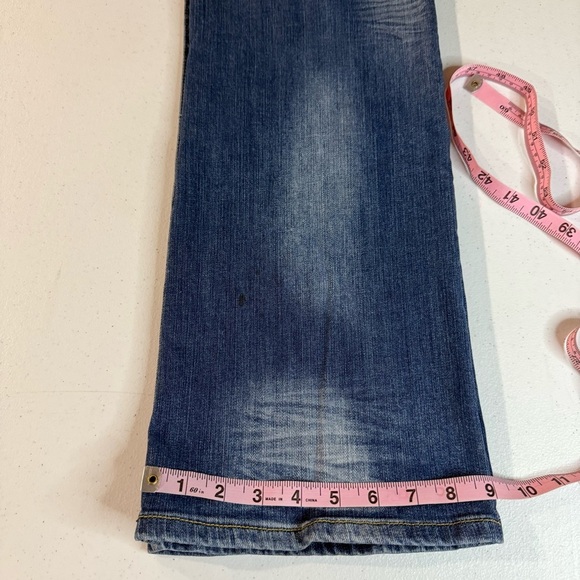 Seven 7 Bootcut Jeans Distressing Midrise Medium Wash Denim Women’s Size 10 - Picture 12 of 16